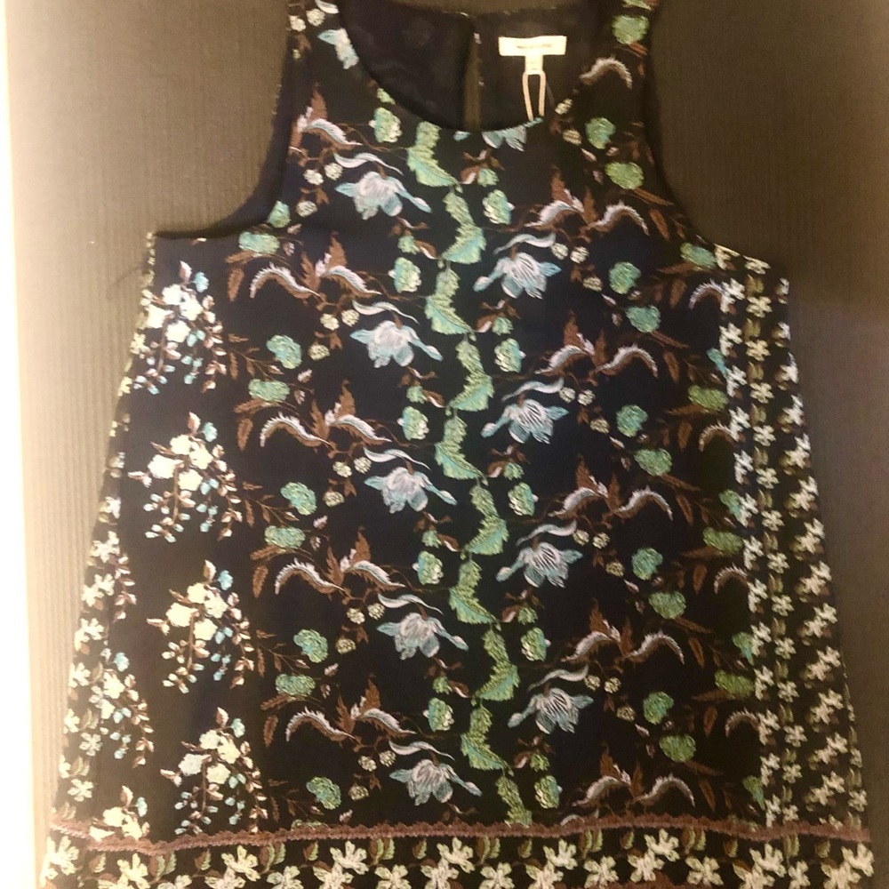 MAX STUDIO women top silk like double layers new